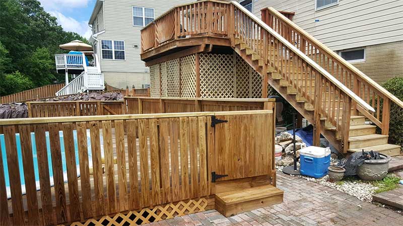Deck & Fence Before