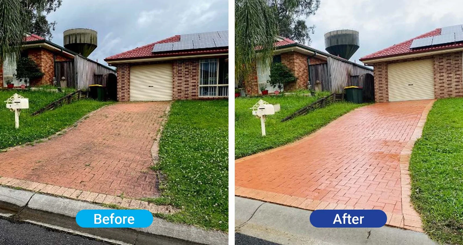 House wash before, Grime Busters Power Washing