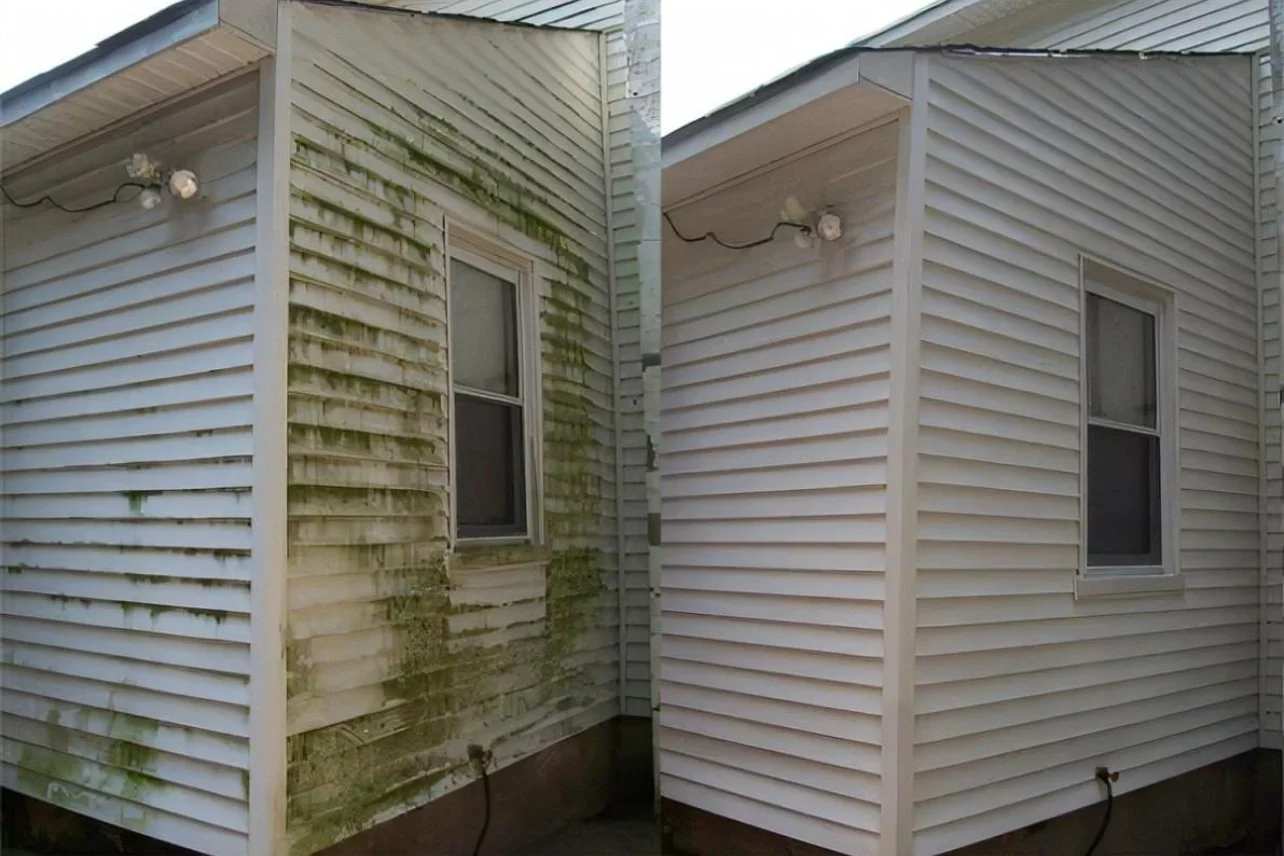 House exterior before, Grime Busters Power Washing
