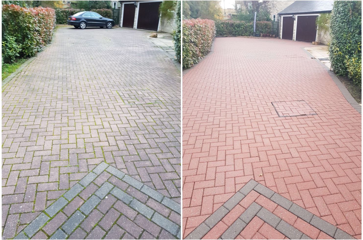 Siding wash before, Grime Busters Power Washing