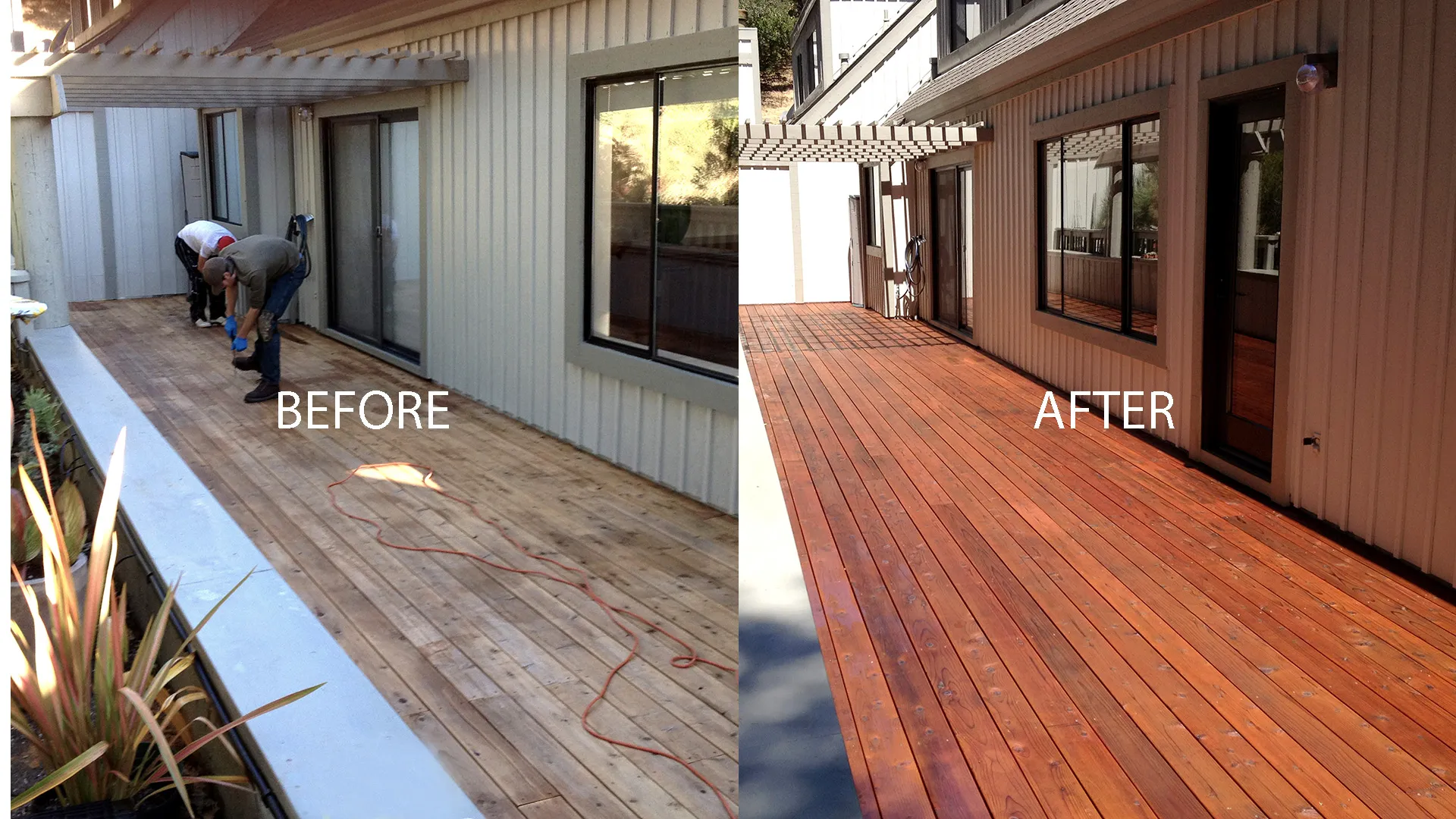 Siding wash before, Grime Busters Power Washing
