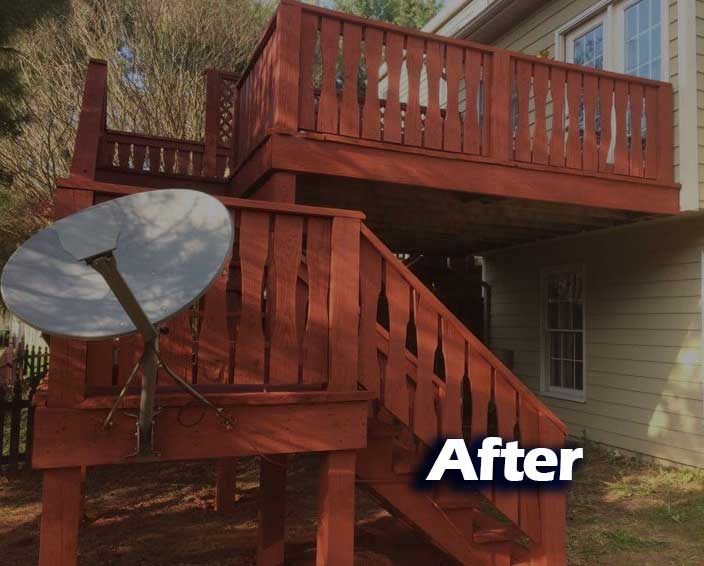 Siding wash after, Grime Busters Power Washing