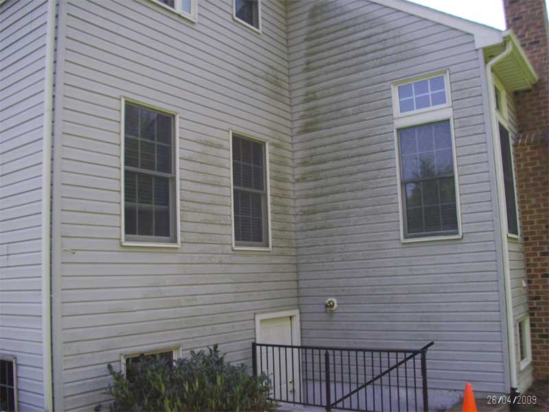 House wash before, Grime Busters Power Washing