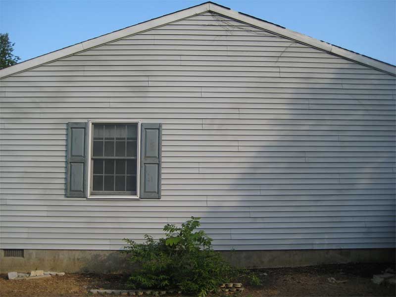 Siding wash after, Grime Busters Power Washing
