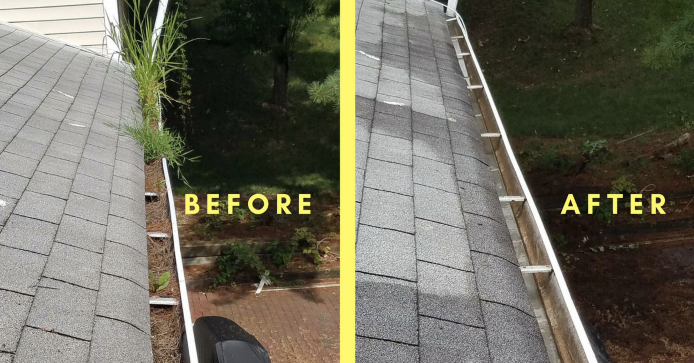 Siding wash before, Grime Busters Power Washing